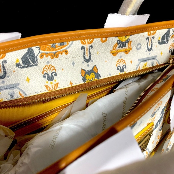 Disney Parks Dooney & Bourke Pinocchio Figaro & Cleo Tote Purse Bag B - NEW - Picture 7 of 8
